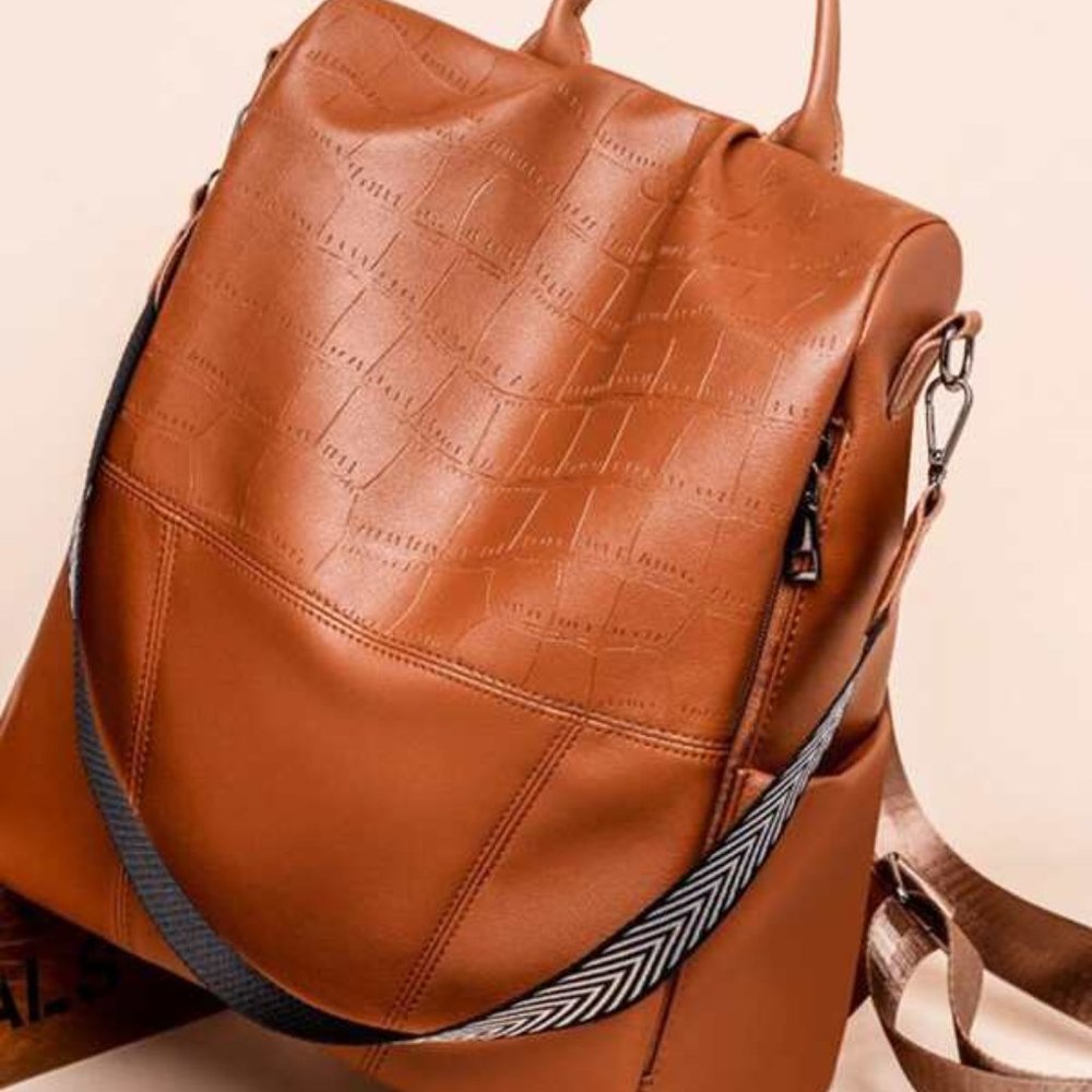Carmel Classic Minimalist Animal Print Backpack - Picture 5 of 9